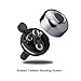 LYCAON Bicycle Bell 8 Colors Mini Aluminum Alloy Bike Ring Loud Crisp Clear Sound Horn Bike Accessories, Black