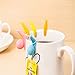 SPHTOEO 10PCS Snail Shape Silicone Tea Bag Holder Cup Mug Candy Colors Gift Set