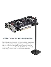Soporte de soporte de tarjeta gráfica GPU, soporte universal para tarjeta gráfica VGA, aluminio aeroespacial anodizado, tarjetas ajustables de una o dos ranuras para carcasas de ordenador.
