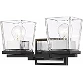 Z-Lite 2 Light Vanity 475-2V-MB-CH, Clear