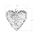Wholesale 12 PCS Heart Shaped Photo Locket Silver Tone Aromatherapy Essential Oil Diffuser Locket Pendant Hollow Filigree Charm Pendant Bulk for Jewelry Making (Heart)