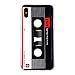 TNCY Matte Heavy Duty Durable TPU Bumper Soft Back Cover Music Retro Tape Case Compatible with iPhone Xs (2018) iPhone X (2017)