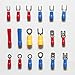 Ginsco 540pcs Mixed Assorted Lug Kit Insulated Electrical Wire Connector Terminal Spade Ring Set