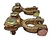 Ter-Mex TM9 - 2X Battery Solid Brass Heavy Duty Cable Ends Terminals Top Post Clamps (Pack of 2)