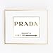 Prada Gold Foil Art Wall Print Marfa distance like Gossip Girl Fashion map Vogue Girl Room Decor poster