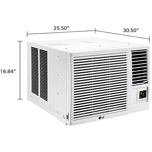 LG 18,000 BTU Window Air Conditioner with Supplemental Heat, Cools