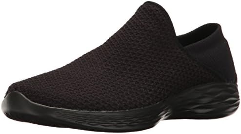 YOU By Skechers Women’s You Slip-On Shoe, Black, 11 M US