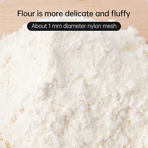 Flour Sifter, Operated Flour Sifter, Handheld Sieve Flour Strainer, Fine Kitchen Cooking, Sieve Tools for Cooking/Pastry Baking Kitchen Utensil（Blue）