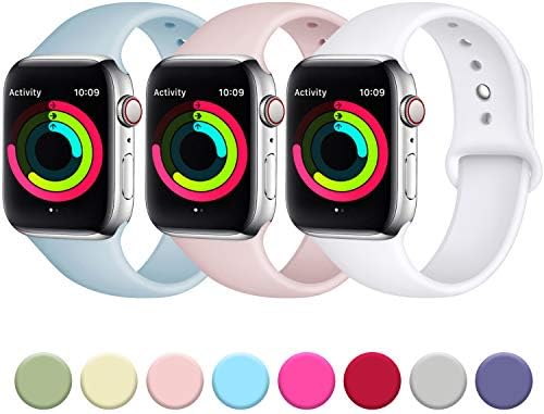 Fuleda Compatible with Apple Watch Band 38mm 40mm 42mm 44mm, Replacement Accessory Bands for iWatch Series 4, Series 3, Series 2, Series 1, S/M M/L