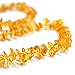Baltic Amber Teething Necklace For Babies (Unisex)- Drooling Problem & Pain Reduce Properties. Certification Guaranteed - Nature Made - Highest Quality. (Honey)