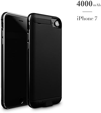 iPhone 7 Battery Case,Kattiettery 4000mAh External Battery Backup Charger Case Pack Power Bank for iPhone 7 (4.7 inch-Black)