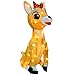 PRODUCTWORKS 18-Inch Rudolph 3D LED Pre-Lit Clarice The Reindeer Christmas Yard Art, 50 Lights