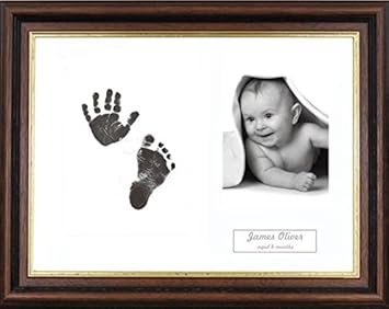 inkless baby hand and footprint kit with frame