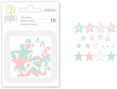 Studio Calico 18 Piece Clara Vellum Star Stickers