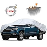 KAKIT 6 Layers Truck Cover Waterproof All Weather, Heavy Duty Snowproof Windproof Dustproof Car Cover Universal Fit(Up to 224