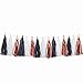 Rose Gold Black and White Bachelorette Party Wedding Bridal Shower Tissue Paper Tassel Garlands Baby Shower Nursery Birthday Party Hanging Decorations, 15pc
