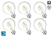 Hyperikon G25 LED Vintage Filament Bulb, Dimmable, 5W (40W Equivalent), 500 lumen, 2700K (Warm White), Medium Base (E26), CRI 80+, UL-Listed - (Pack of 6)