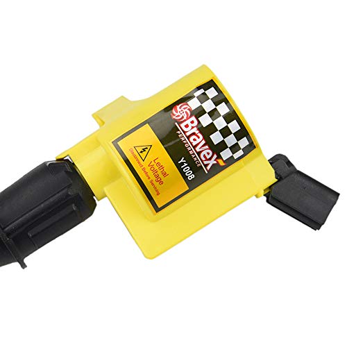 AcPulse Ignition Coil Set of 8 for Ford F-150 F-250 F-350 Lincoln Mercury 4.6L 5.4L V8 Compatible with DG508 C1454 C1417 FD503 Yellow - Thumbnail 2