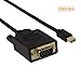 CableCreation Mini DP to VGA Cable 3FT, Mini DisplayPort (Thunderbolt 2) to VGA Adapter Compatible with Mackbook Pro/Air, iMac, UHD Monitor, Surface Pro, 0.9M Black …