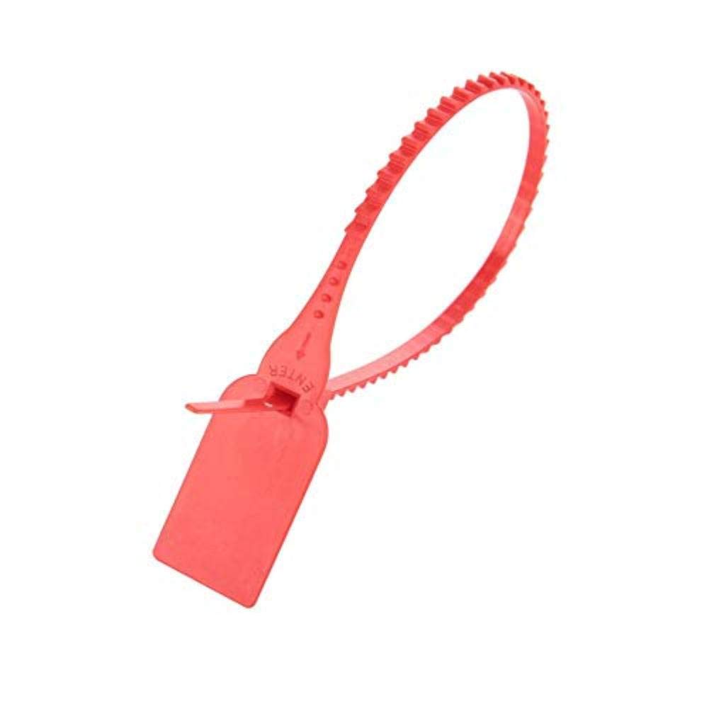 Yosoo 100pcs Nylon Plastic Zip Ties for Shoes, Bags, Clothes - Self-Locking, Red