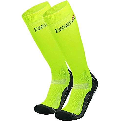 Graduated Compression Socks (Yellow 1 Pair, US Women 8-10//US Men 6.5-8.5)