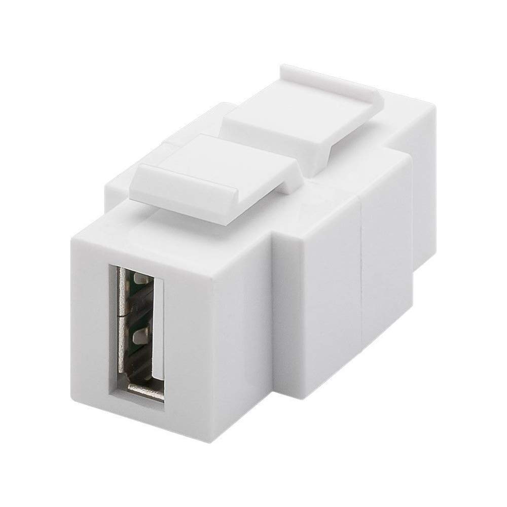 Goobay 79930 KeyStone USB Module, Installed on Both Sides, 16.9mm Width