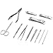 Nail Clippers Manicure Pedicure Kit Travel Set 12-in-1 Professional Nail Cutter Tools Grooming Kit for Women Men with Leather Case