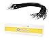 Mandala Crafts Black Barbed Elastic Barbed Cord - 50 Round 6.5” Craft Elastic Party Hats Elastics Cord with Metal Ends for Elastic Mask Strings Menu Stretch Loop Band Fastener