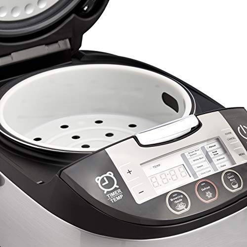 Amazon Basics MultiFunctional Rice Cooker 5.5Cup Uncooked (11Cup