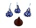 LaetaFood Bag - Hershey's Kisses, Milk Chocolate Blue Star Foils (Pack of 2 Pound)