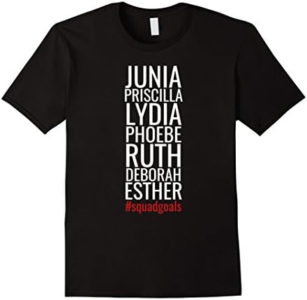 Mens Women of the Bible #squadgoals T-shirt XL Black