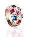 SONGQIAN Womens Austria Color Crystal Engagement Ring