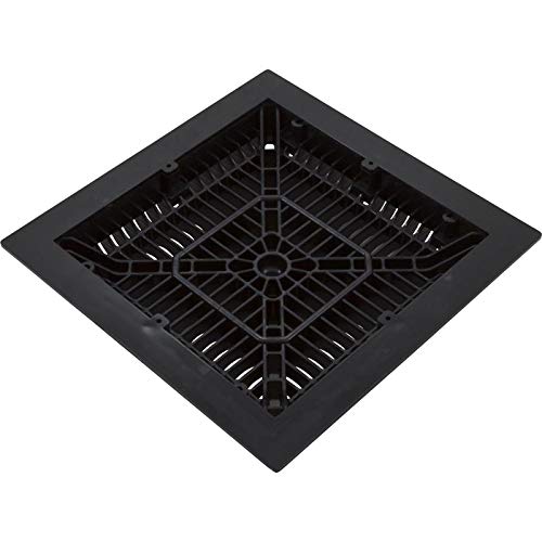 Custom Molded Products Main Drain Frame, CMP, 9" x 9", Black, w/Gate - Thumbnail 3