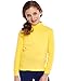 Leveret Boys Girls Kids Pullover Turtleneck 100% Cotton Turtleneck Yellow Size 4 Years