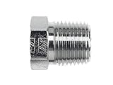 Brennan 5406-P-04-SS Stainless Steel Pipe Fitting, Hex Head Plug, 1/4