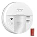 Smoke & Carbon Monoxide Alarm, THZY Battery Operated Carbon Monoxide CO Detector with Sound Warning and LED Light Indicator,9V Battery Back-up, White