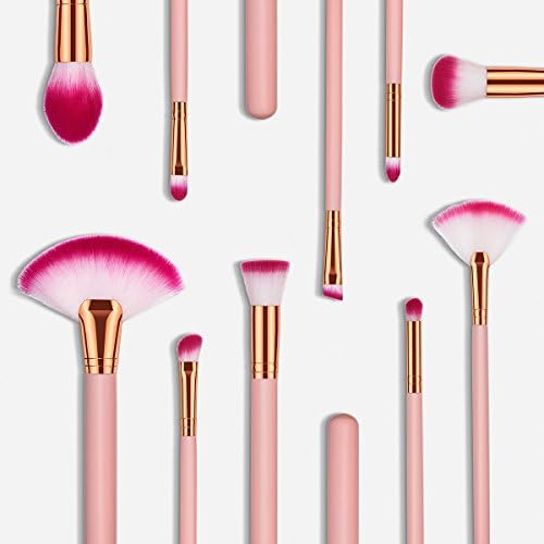 Makeup Brush Set, 10pcs Premium Cosmetic Brushes for Foundation Blending Blush Concealer Eye Shadow, Makeup Lasting Cruelty-Free Synthetic Fiber Bristles