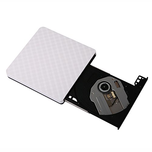 External DVD Drive,Ultra Portable Optical USB 3.0 CD DVD-RW Drive, External CD/DVD-RW Burner Drive Writer for Laptop and Desktop PC Win XP 7 8 10 Linux OS Apple Mac Macbook Pro (white) By GAMING TS - Thumbnail 2