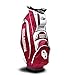 Team Golf NCAA Ohio State Buckeyes Victory Golf Cart Bag, 10-way Top with Integrated Dual Handle & External Putter Well, Cooler Pocket, Padded Strap, Umbrella Holder & Removable Rain Hood