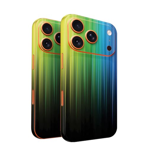 2 Pack of Phone Skins for Apple iPhone 17 Pro - Rainbow Streaks| Protective Vin…