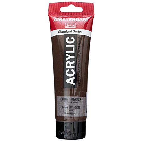 Royal Talens Amsterdam Standard Series Acrylic Color, 120ml Tube, Burnt Umber (17094092)