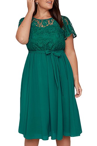 green cocktail dress plus size