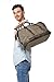 Kattee Genuine Leather Trim Canvas Travel Duffel Bag (Army Green, Large)