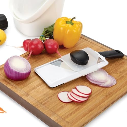 Good Grips INOXO.1119100ML Mandolina Rodajas C/ Mango, Negro/ Blanco, Estándar