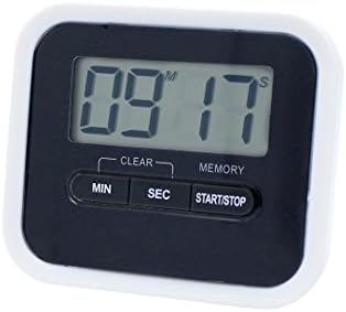 Civetta Precision Products Mechanical Electronic Digital Minute/Second kitchen Timer Countup and Countdown Timer(Black)