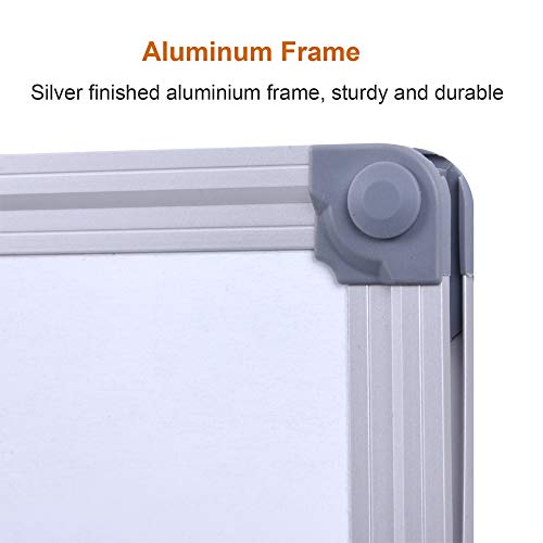 Large 60 x 40-in Magnetic Dry Erase Board with Marker Tray| Wall-Mounted Aluminum Message Presentation Memo White Board for Office Home and School (60" x 40")