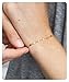 Womens Jewelry Gift Dainty Tiny Cross and Lace Chain Bracelet 14K Gold Plated/Rose Gold Plated/Silver Plated Handmade Brecelet-BR-1-Lace