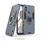 Cocomii Black Panther Ring Xiaomi Mi 8 Case, Slim Thin Matte Vertical & Horizontal Kickstand Ring Grip Reinforced Drop Protection Fashion Phone Case Bumper Cover for Xiaomi Mi 8 (Black)