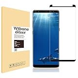 Galaxy Note8 Screen Protector,Wtbone [3D Curved Edge][Case Friendly] Ultra Clear 9H Hardness Tempered Glass Screen Protector Bubble-Free Film for Samsung Galaxy Note 8 2017, black