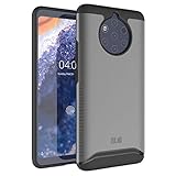 Nokia 9 Pureview Case, TUDIA Slim-Fit Heavy Duty [Merge] Extreme Protection/Rugged but Slim Dual Layer Case for Nokia 9 Pureview (Metallic Slate)